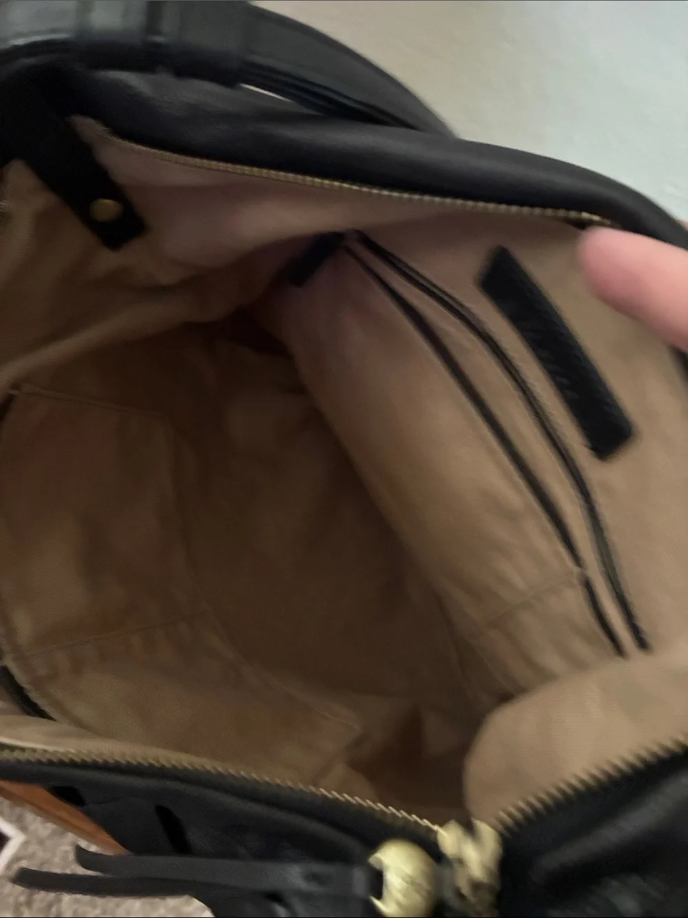 Hobo black Woven genuine Leather shoulder bag